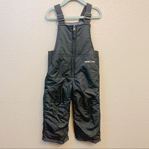 Kids Black Overall Snowpants
